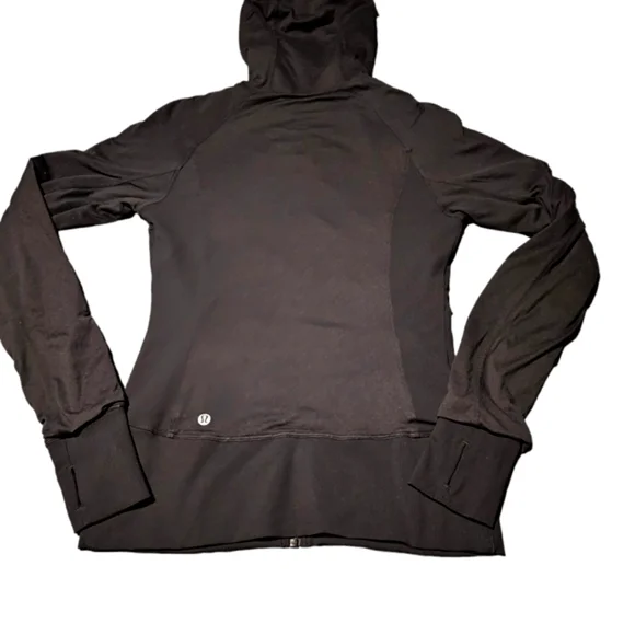 Lululemon In Flux Reversible    Black zip Hoodie Size 8 - Picture 11 of 14